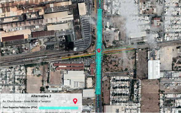 PSV en Av. Churubusco y Vía Tampico